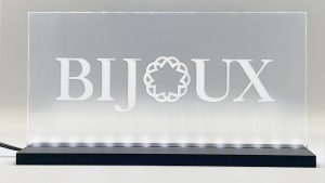 Enseigne signaletique lumineuse LED « Bijoux » Basic