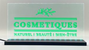 Enseigne signaletique lumineuse LED « Cosmetiques » Basic