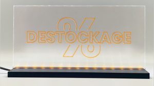Enseigne signaletique lumineuse LED « Destockage » Basic