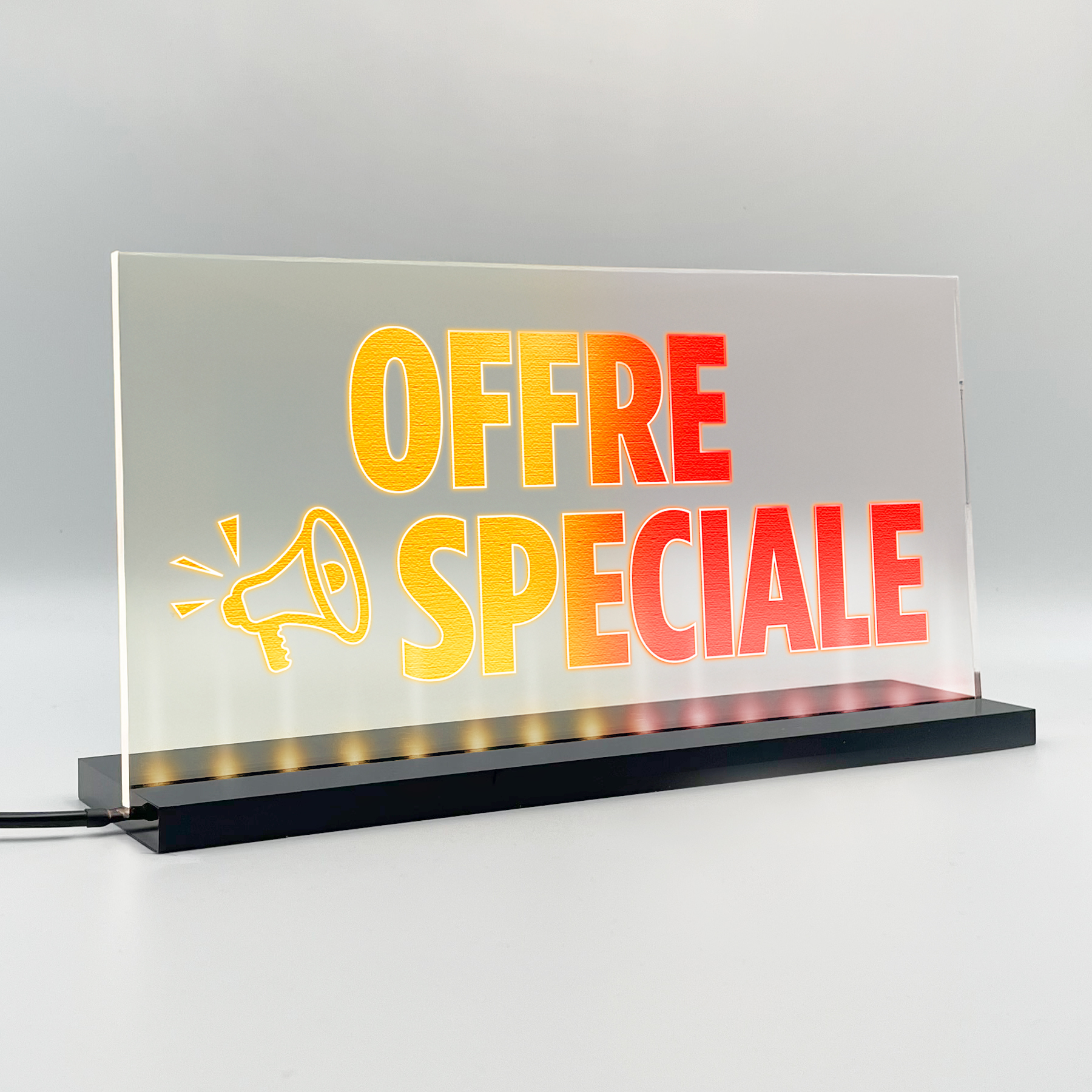 Enseigne lumineuse LED Basic+ Offre Speciale Jaune Rouge fg