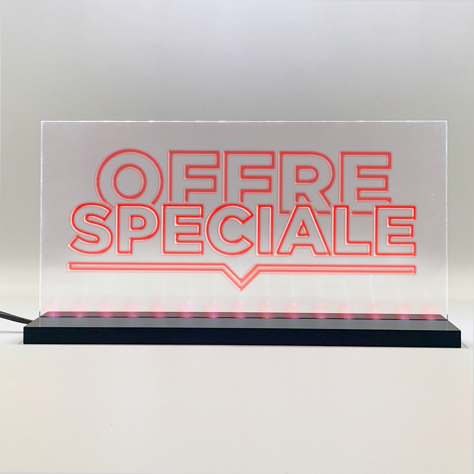 Enseigne signaletique lumineuse LED "Offre Speciale" Basic Rouge