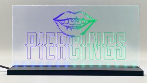 Enseigne lumineuse LED « Piercing » Basic+