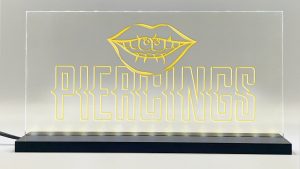 Enseigne signaletique lumineuse LED « Piercing » Basic