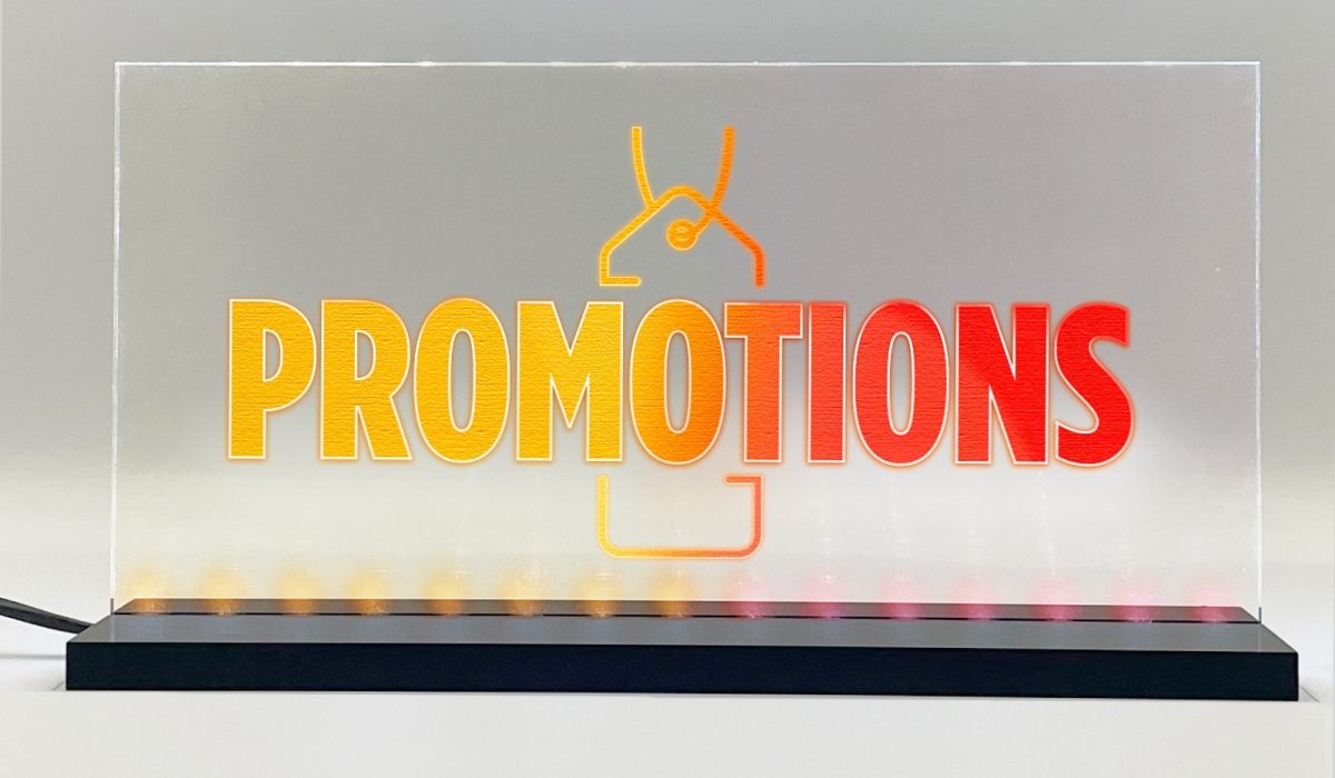 Enseignes signalétique LED Promotions Basic+ Jaune Rouge