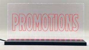 Enseigne signaletique lumineuse LED « Promotions » Basic