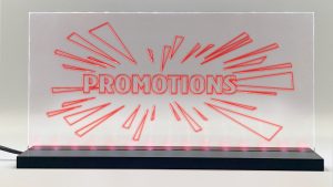 Enseigne signaletique lumineuse LED « Promotions » Basic