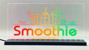 Enseigne lumineuse LED « Smoothie » Basic+