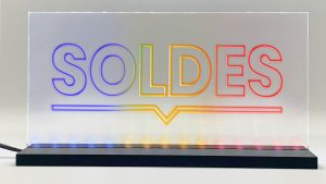 Signalétique lumineuse LED « Soldes » Basic+