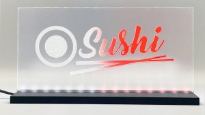 Enseigne lumineuse LED « Sushi » Basic+