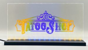 Enseigne lumineuse LED Studio « Tatoo Shop » Basic+