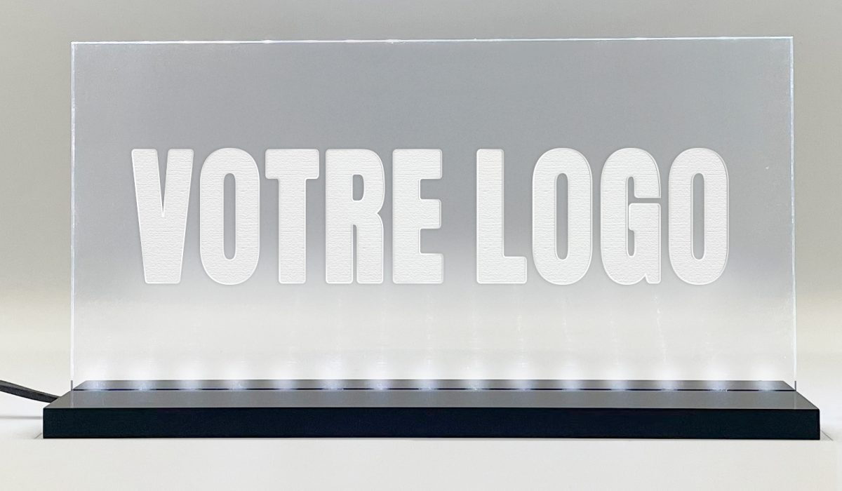 enseigne signalétique LED personnalisée avec VOTRE LOGO Basic Pro