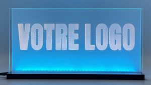 Enseigne signalétique LED personnalisée avec VOTRE LOGO 2D+