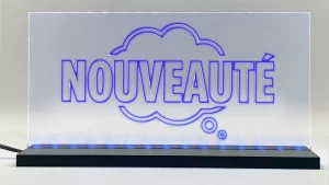 Enseigne signaletique lumineuse LED « Nouveaute » Basic