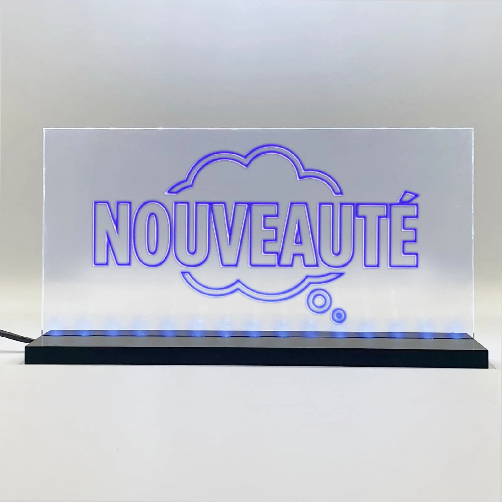 Enseigne signaletique lumineuse LED "Nouveaute" Basic