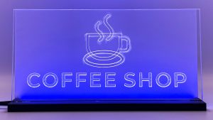 Signalétique lumineuse LED « CoffeeShop » 2D+
