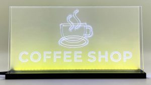 Signalétique lumineuse LED « CoffeeShop » 2D+