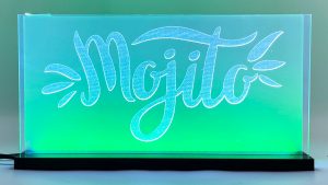 Enseigne lumineuse LED « Mojito » 2D+