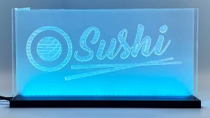Enseigne LED « Sushi » 2D+