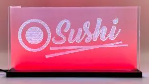 Enseigne LED « Sushi » 2D+